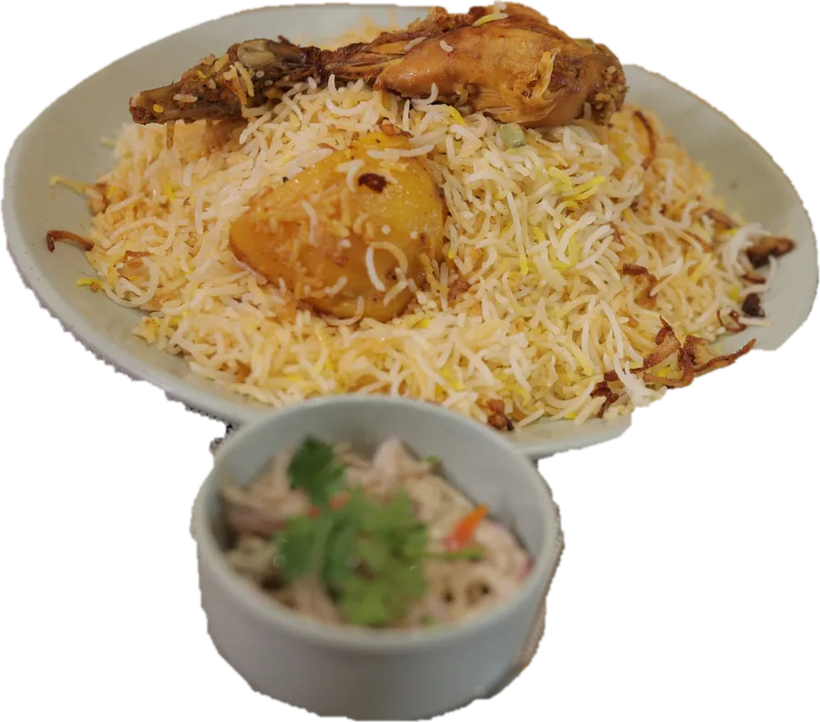Chicken Biryani with aloo at Casamia, Howrah